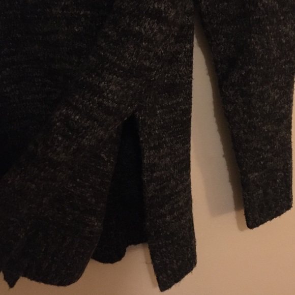 Zara Mock Neck Tunic Sweater Heather Grey SZ Small - Picture 4 of 4